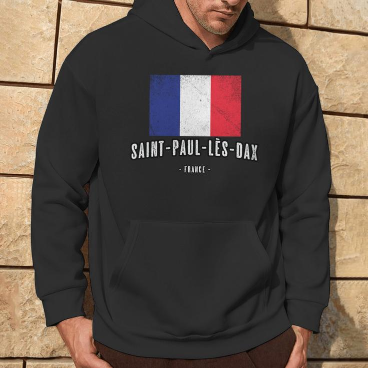 City Of Saint-Paul-Lès-Dax France French Flag Drapeau Hoodie Lifestyle