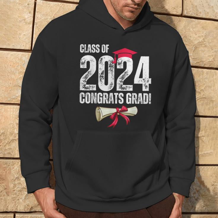 Class Of 2024 Congrats Grad Graduate Congratulations Hoodie Lifestyle