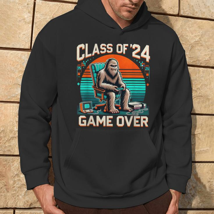 Class Of 2024 Graduation Seniors 24 Gamer Game Over Hoodie Lifestyle