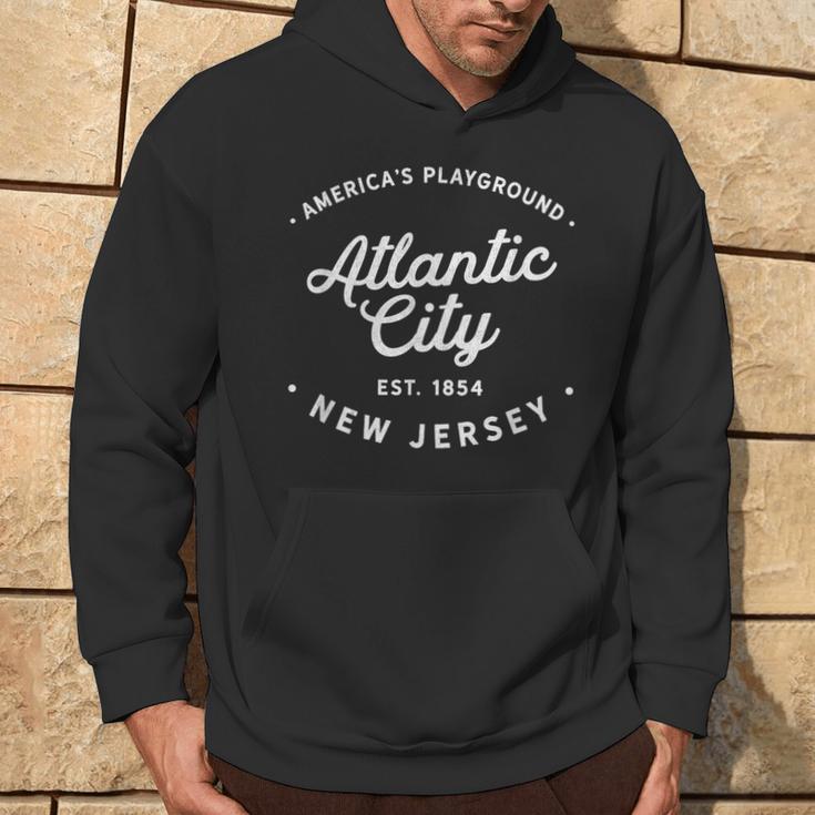 Classic Retro Vintage Atlantic City New Jersey Pride Hoodie Lifestyle