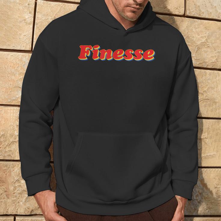 Classy & Bold Retro Font Finesse Hoodie Lifestyle