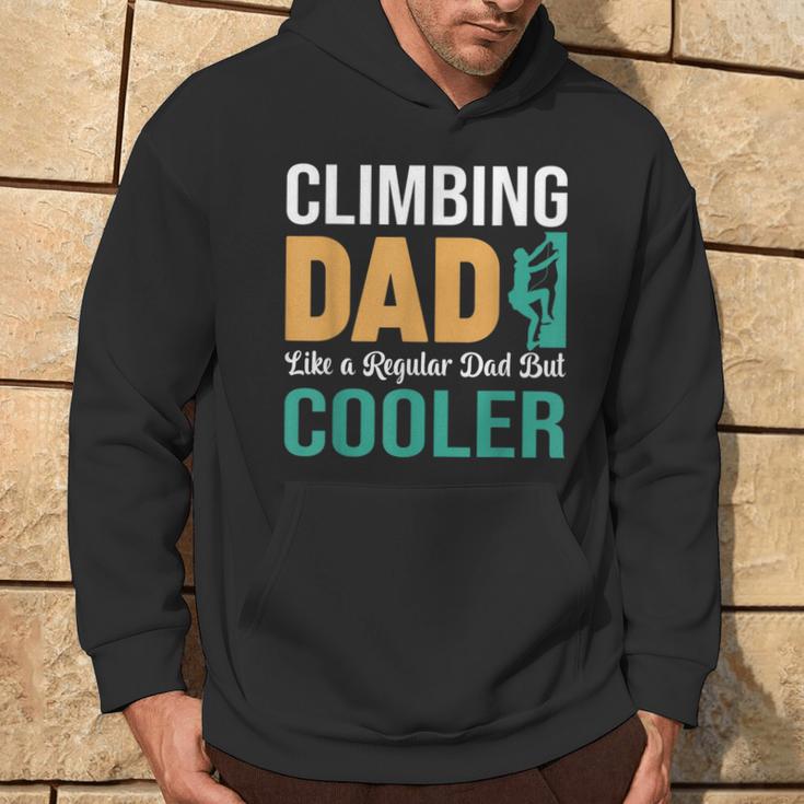 Climbing Dad Like A Regular Dad Klettern Papa Spruch Kapuzenpullover Lebensstil