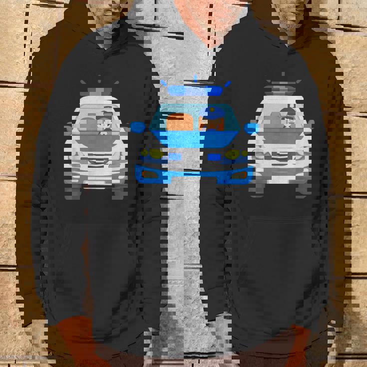 Coche De Policía Con Policía Coche Policíaehículo Niños Niños Sudadera Estilo de vida