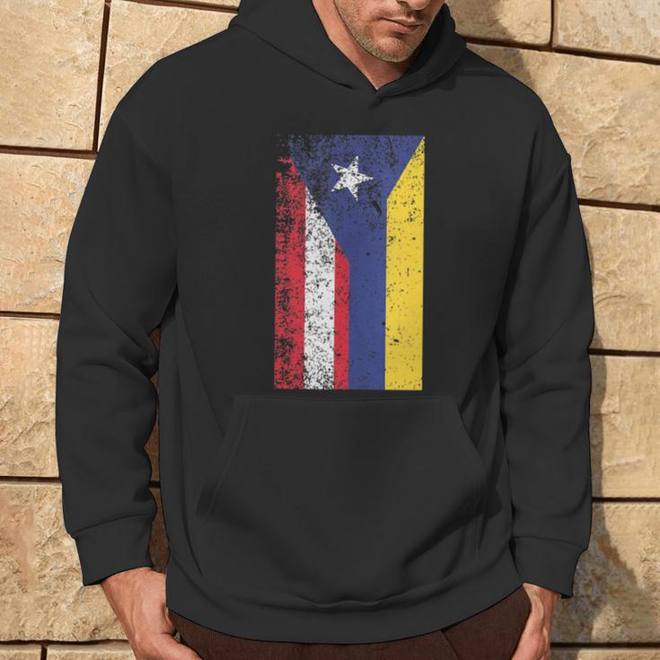 Colombia Puerto Rico Flag Pride Hoodie Lifestyle