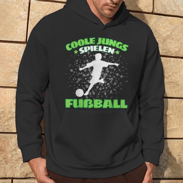 Cool Boys Spielen Fußball Football Kapuzenpullover Lebensstil