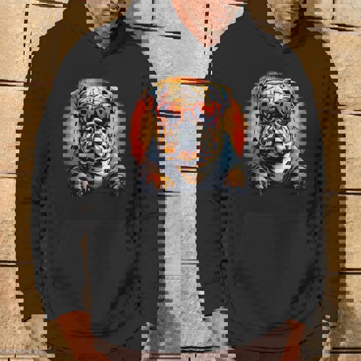 Cool English Bulldog Lunettes De Soleil Bulldog Anglais Sweat à