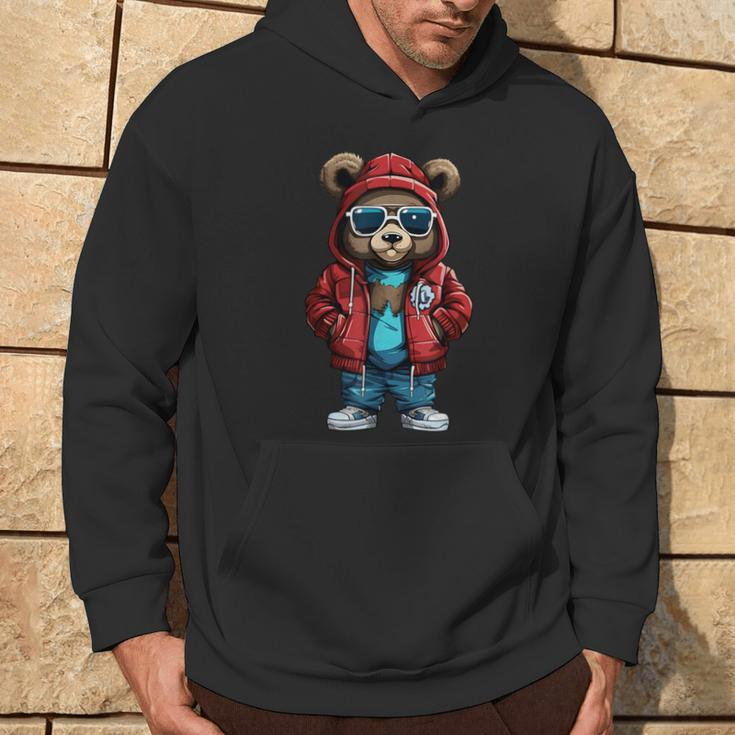 Cool Hip-Hop Bear Streetwear Graphic Hoodie Lifestyle