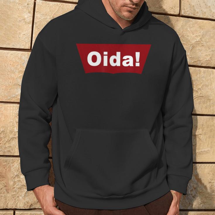 Cool Oida Austria Bavaria Text Logo Kapuzenpullover Lebensstil