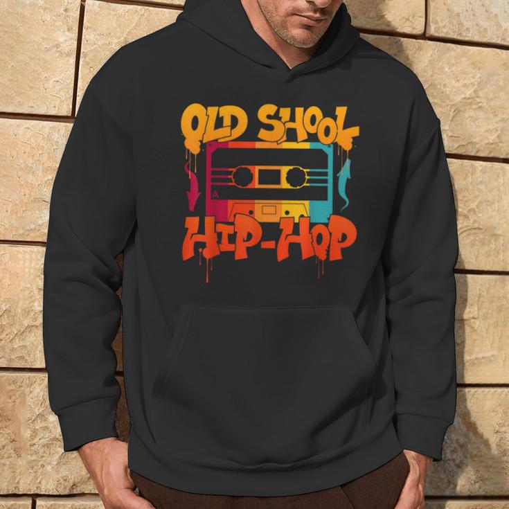 Cool Retro Old School Hip Hop 80S 90S Costume Cassette Hoodie Lebensstil