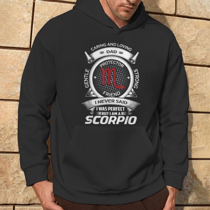 Cool Scorpio Dad Horoscope Sign Birthday Graphic Hoodie Lifestyle