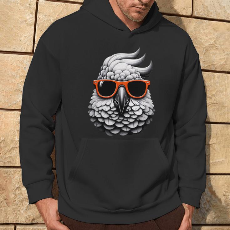 Cooler Kakaduogel Trägt Sonnenbrille Grafik Kunst Hoodie Lebensstil