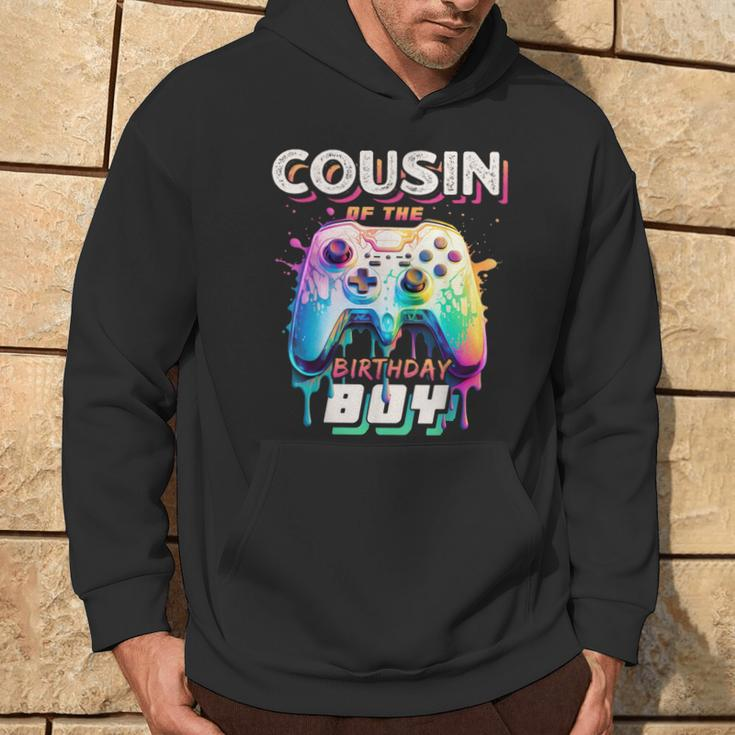 Cousin Of The Birthday Boy Matching Video Gamer Party Hoodie Lifestyle