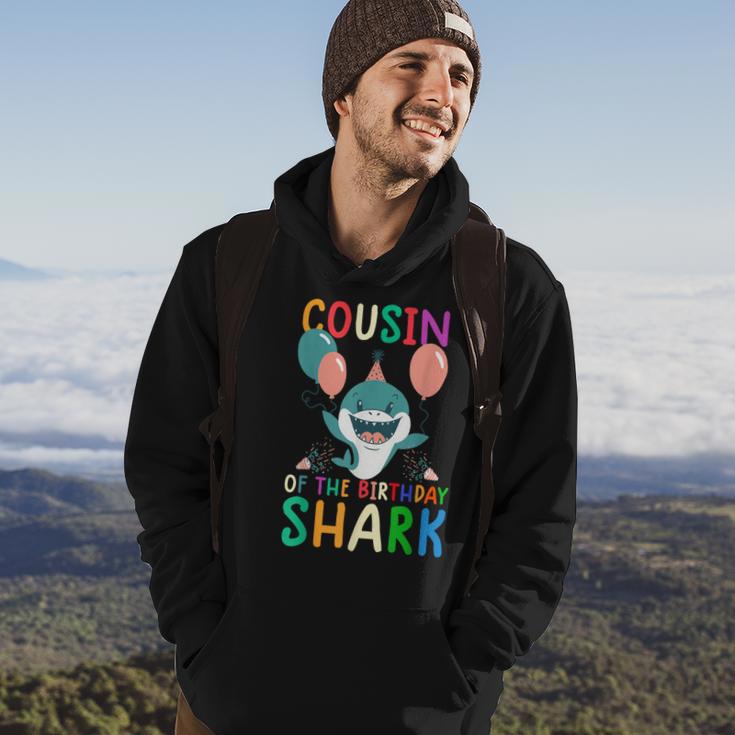 Cousin Of The Birthday Shark Birthday Family Matching Hoodie Lifestyle