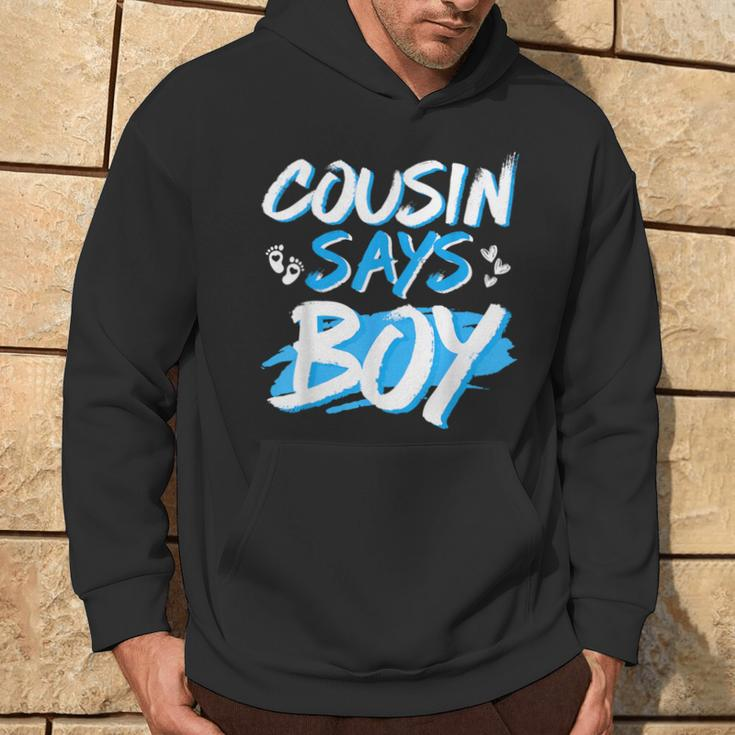 Cousin Says Boy Gender Reveal Baby Shower Party Matching Hoodie Lifestyle