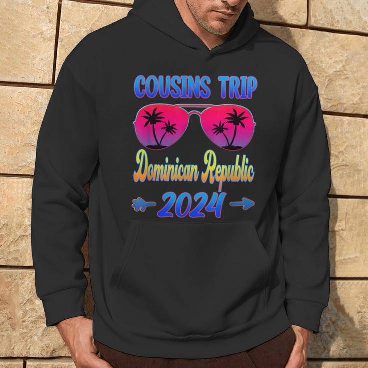 Cousins Trip Dominican Republic 2024 Glasses Cousin Matching Hoodie Lifestyle
