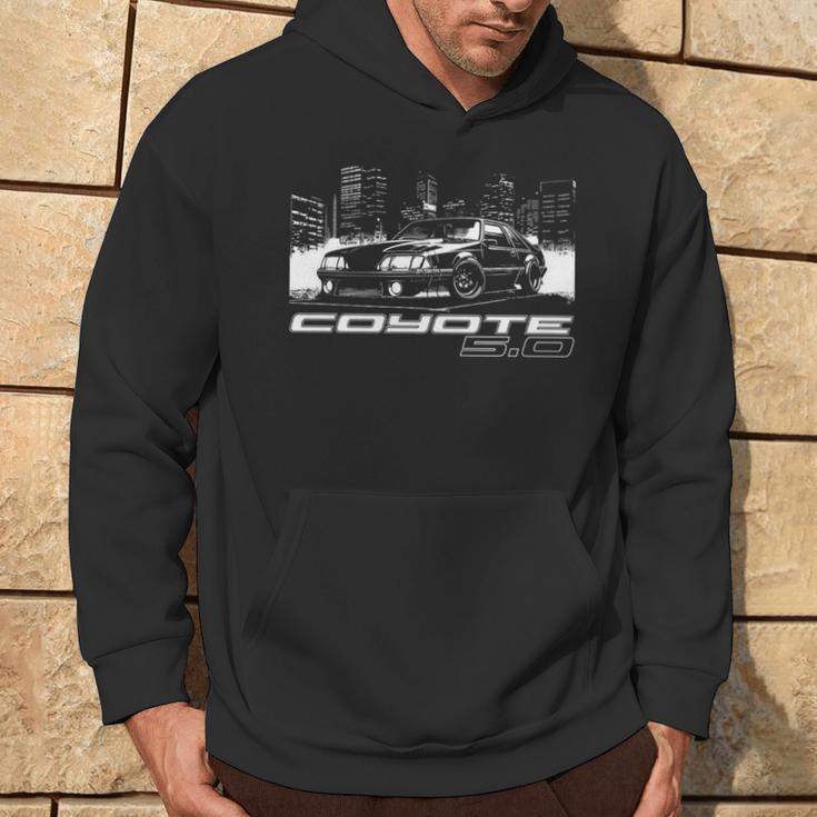 Coyote 50 Swapped Foxbody Stang Fox Body Car Enthusiast Hoodie Lifestyle