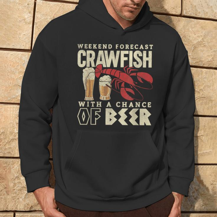 Crawfish Boil Weekend Forecast Cajun Beer Festival Hoodie Lifestyle