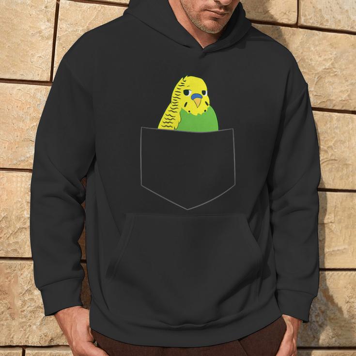 Cute Budgie In Pocket Budgie Bird In Bag S Hoodie Lebensstil