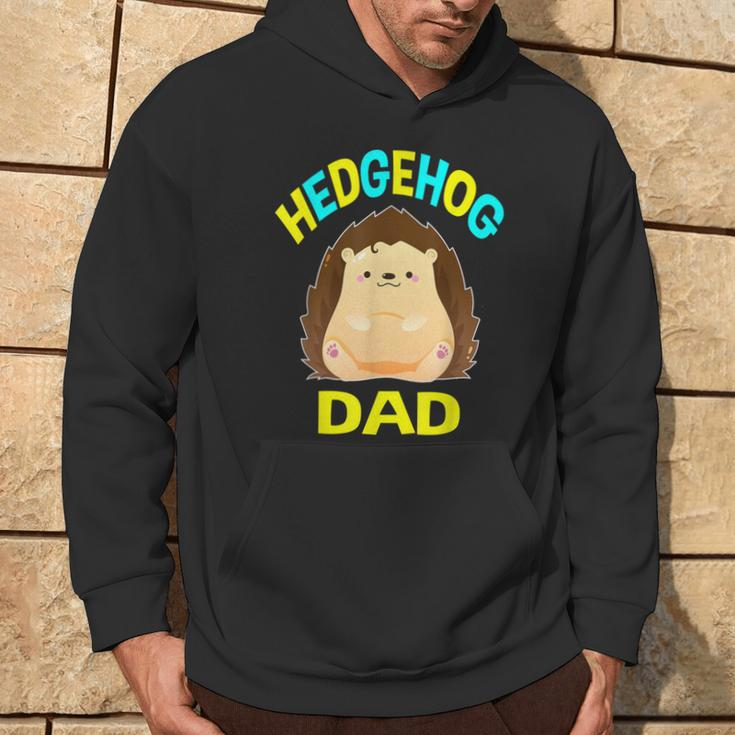 Cute Dabbing Hedgehog Dad Pet Owners Fathers Daddy Hoodie Lifestyle