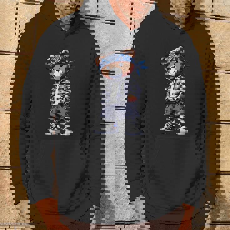 Cute Hip Hop Teddy Bear 90 Hip Hop West Coast Chicano Hoodie Lifestyle