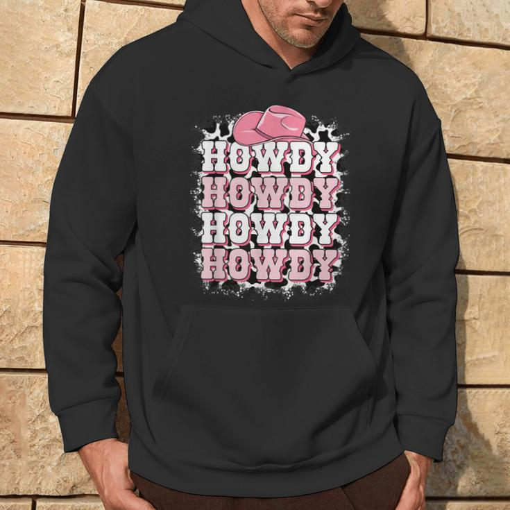 Cute Howdy Cow Print Western Country Cowgirl Texas Rodeo Hoodie Lifestyle
