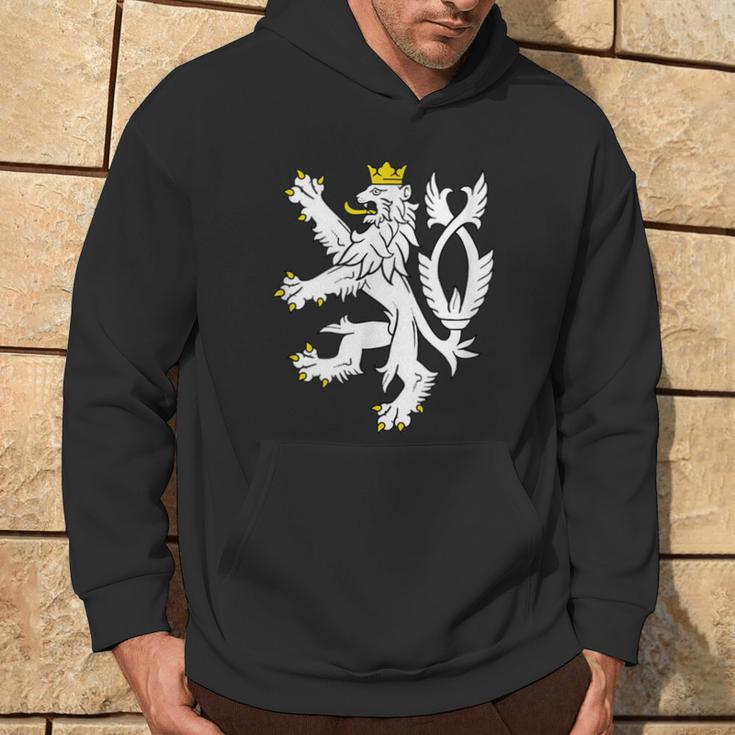 Czech Republic Coat Of Arms Bohemian Lion Symbol Hoodie Lifestyle