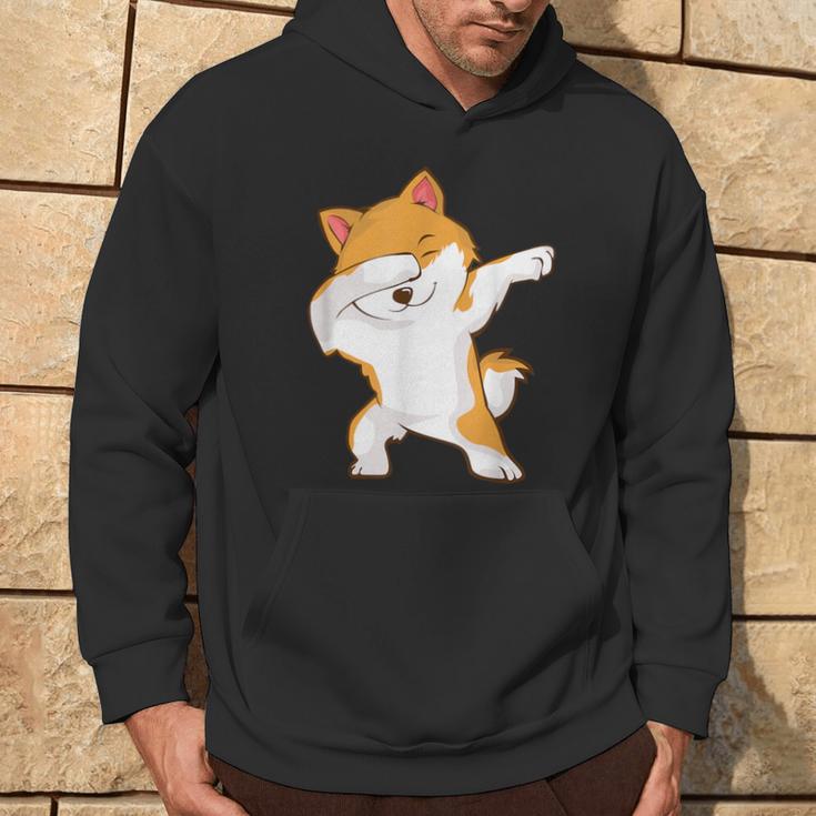 Dabbing Akita Inu Hoodie Lebensstil