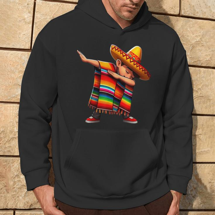 Dabbing Mexican Poncho Cinco De Mayo Boys Sombrero Dab Hoodie Lifestyle
