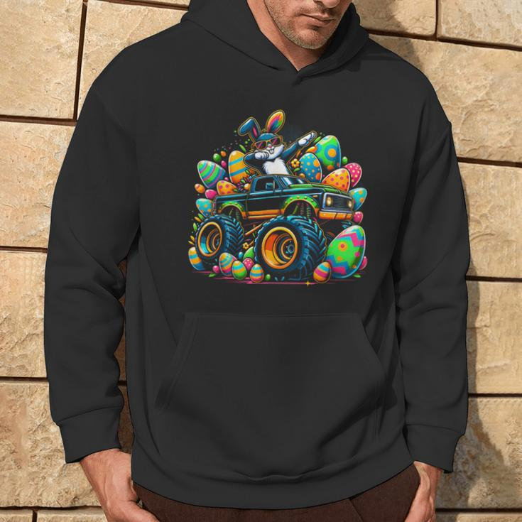 Dabbing Rabbit Bunny Easter Day Monster Eggs Truck Dab Dance Hoodie Lifestyle