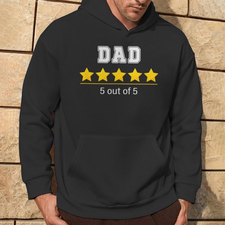 Dad 5 Stars Cool Familyatertag Geschenk Fürater Hoodie Lebensstil