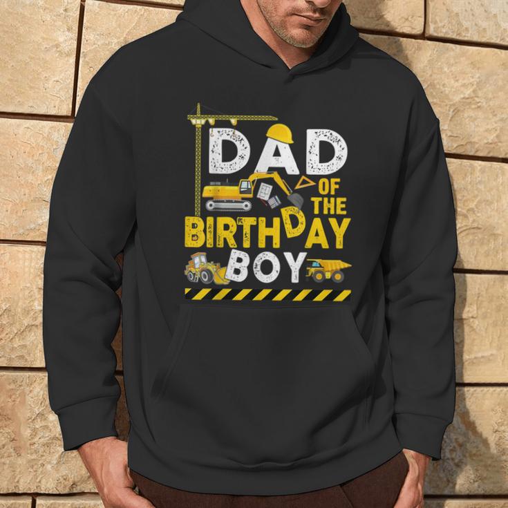 Dad Of The Birthday Boy Construction Worker Bday Party Hoodie Lifestyle