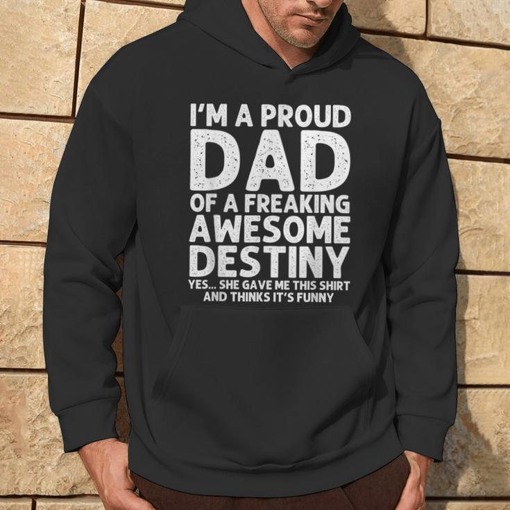 Dad Of Destiny Father's Day Personalized Name Hoodie Lifestyle