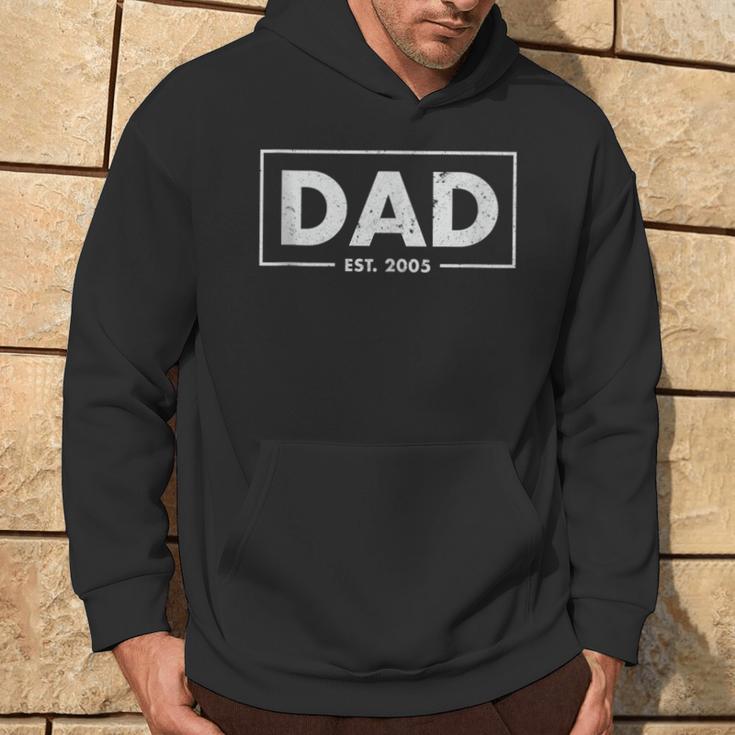 Dad Est 2005Atertag Bester Papa Für Männer Kapuzenpullover Lebensstil