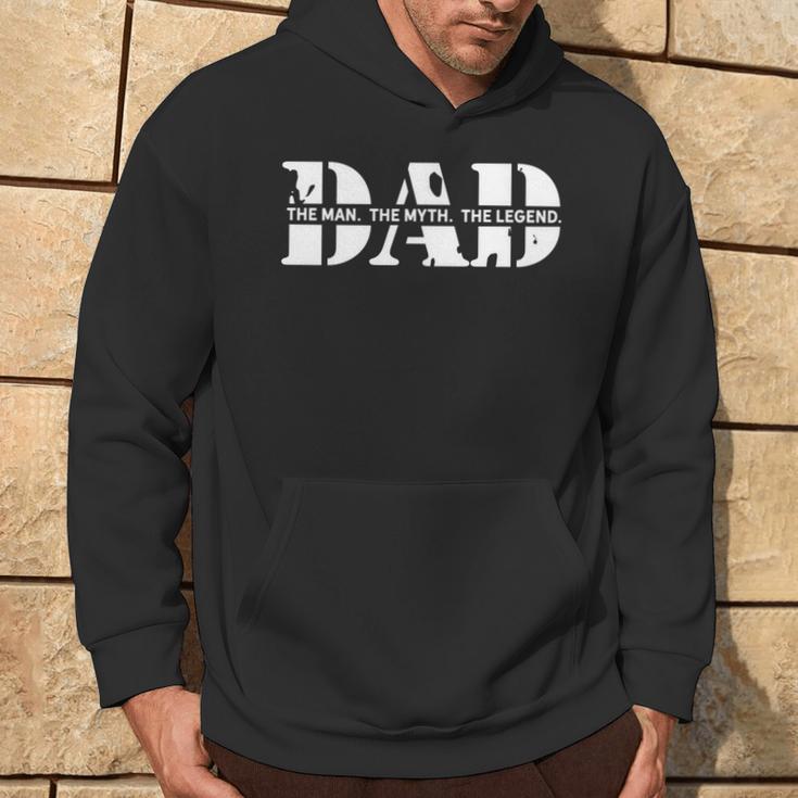 Dad The Man The Myth The Legend Papa Der Mann Mythos Legende Kapuzenpullover Lebensstil