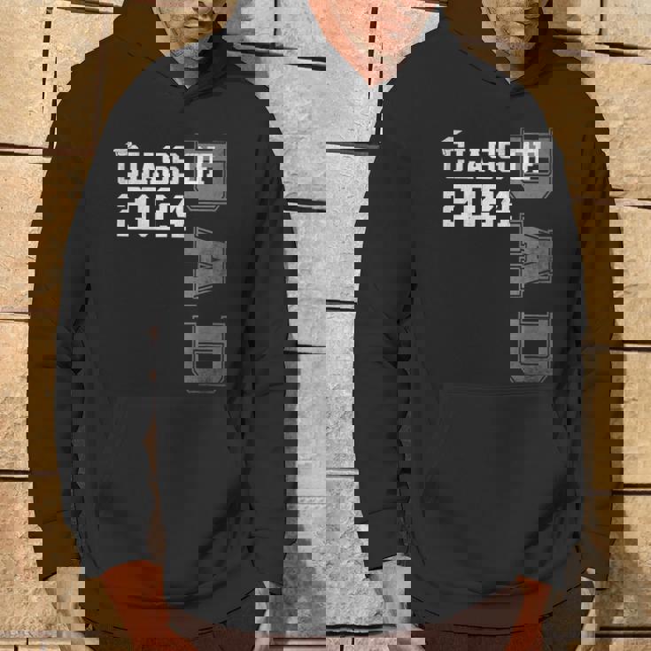 Dad Senior 2024 Proud Dad Of A Class Of 2024 Graduate Father Hoodie Lifestyle