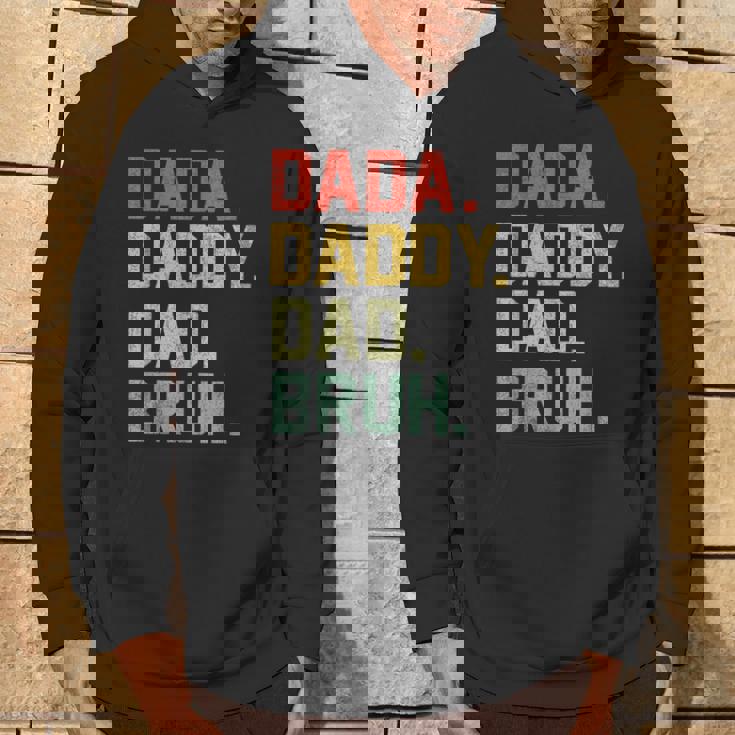 Dada Daddy Dad Bruh Retro Vintage Fathers Day 2024 Hoodie Lifestyle