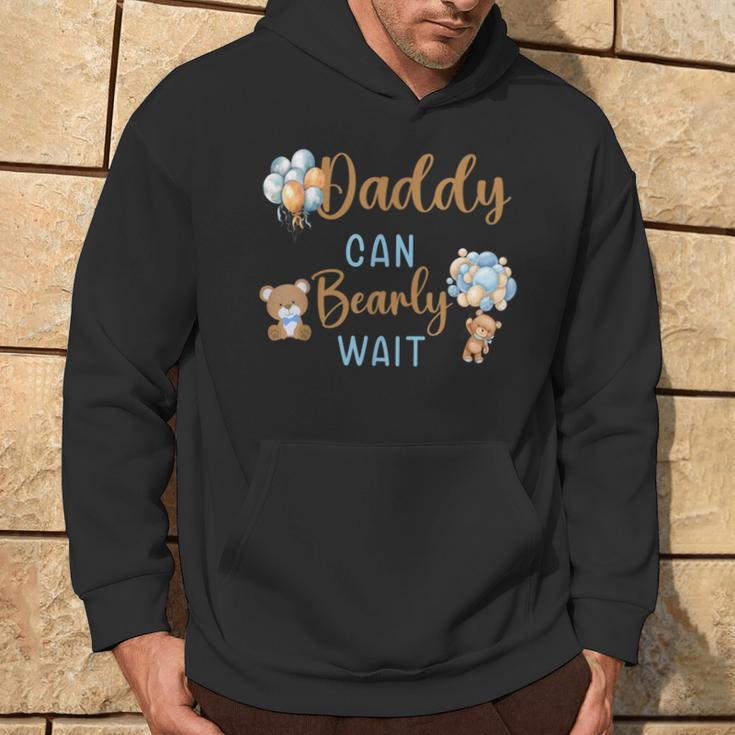 Daddy Can Bearly Wait Gender Neutral Baby Shower Matching Hoodie Lifestyle
