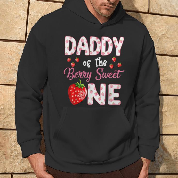 Daddy Of The Berry Sweet One Strawberry First Birthday Hoodie Lifestyle