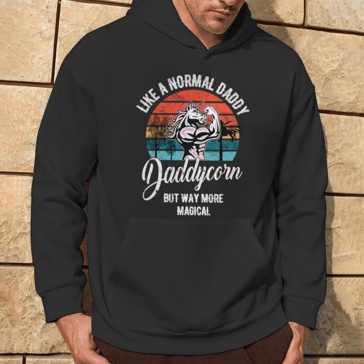 Daddycorn Papa Tochterater Sohn Geschenk Spruch Kapuzenpullover Lebensstil