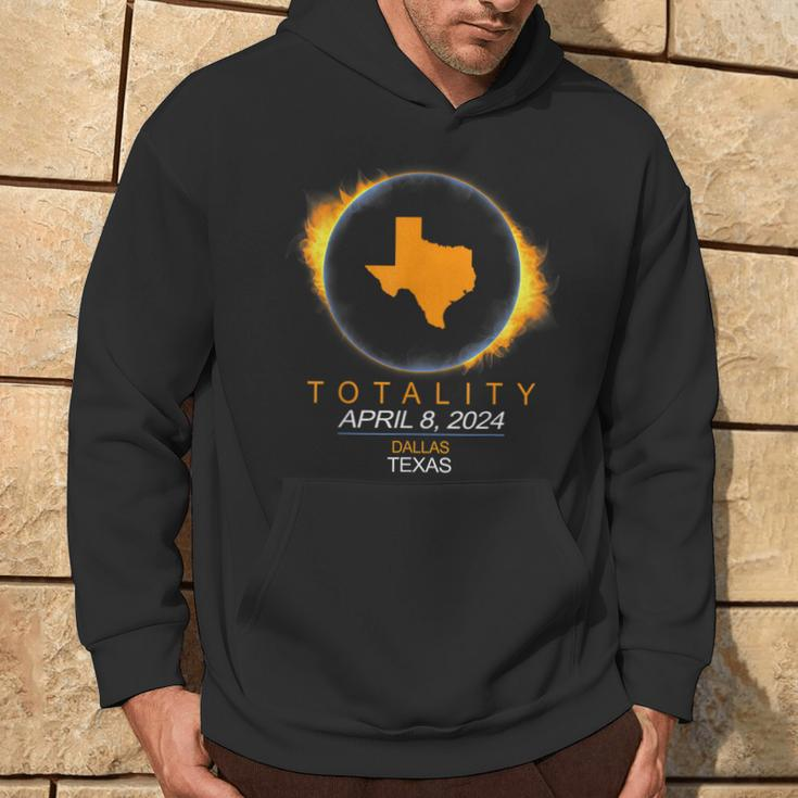 Dallas Texas Total Solar Eclipse 2024 Hoodie Lifestyle