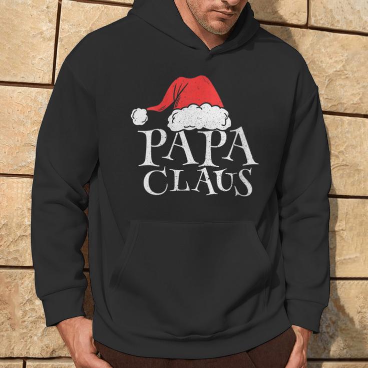 Damen Papa Claus Lustige Weihnachten Weihnachtsmannaterintage Mit-Ausschnitt Kapuzenpullover Lebensstil