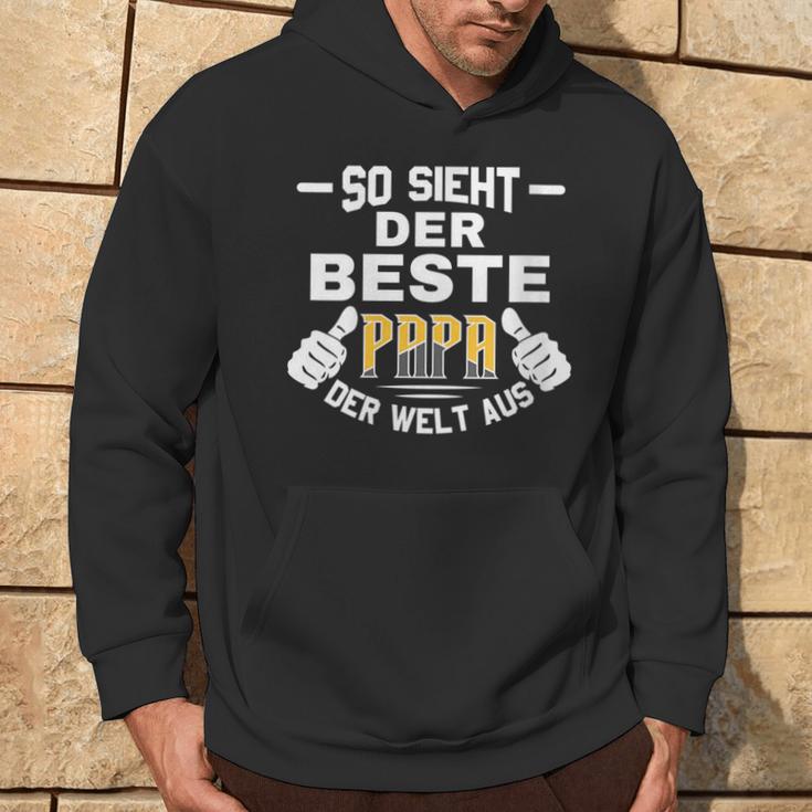 Damenateratertag So Sieht Der Beste Papa Der Welt Aus Mit-Ausschnitt Kapuzenpullover Lebensstil