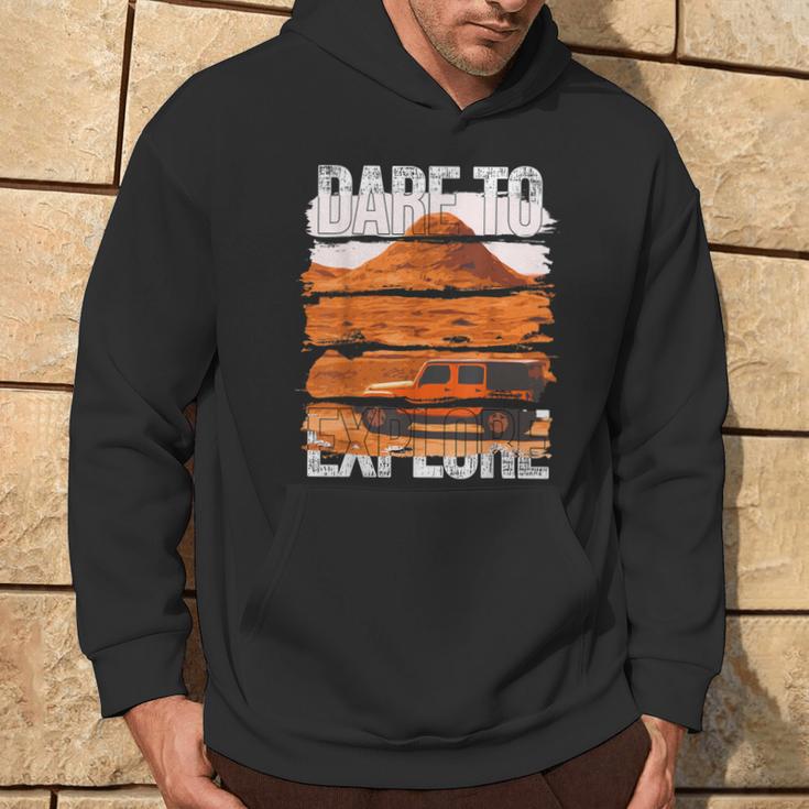 Dare To Explore Desert Hoodie Lifestyle