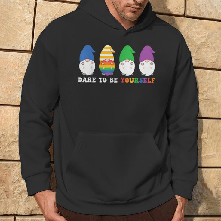 Dare To Be Yourself Cute Lgbt Pride Hoodie Lifestyle