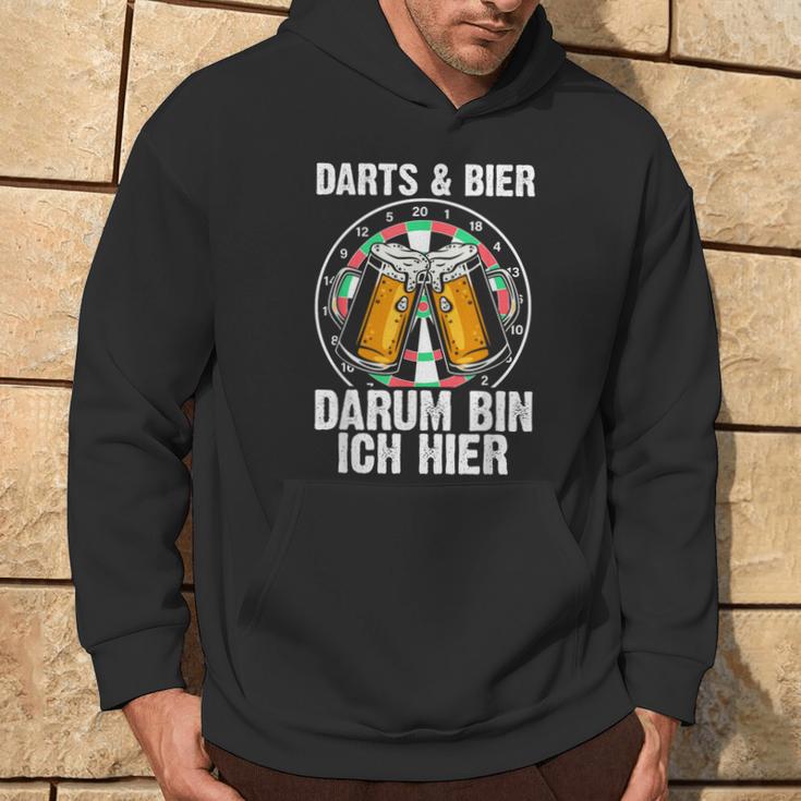 Darts Und Bier Darum Bin Ich Hier Dartspieler Kapuzenpullover Lebensstil