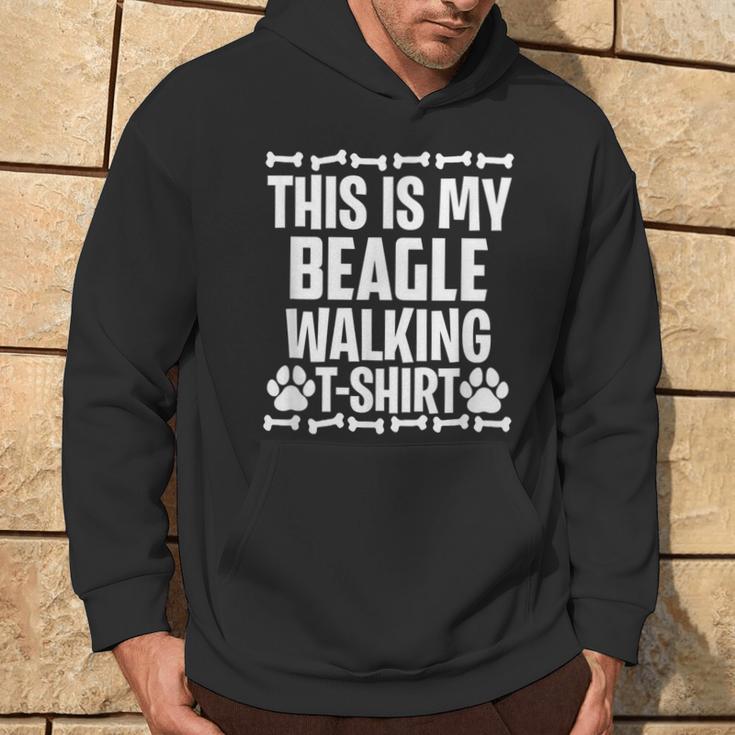 Das Ist Mein Beagle Walking Hoodie Lebensstil