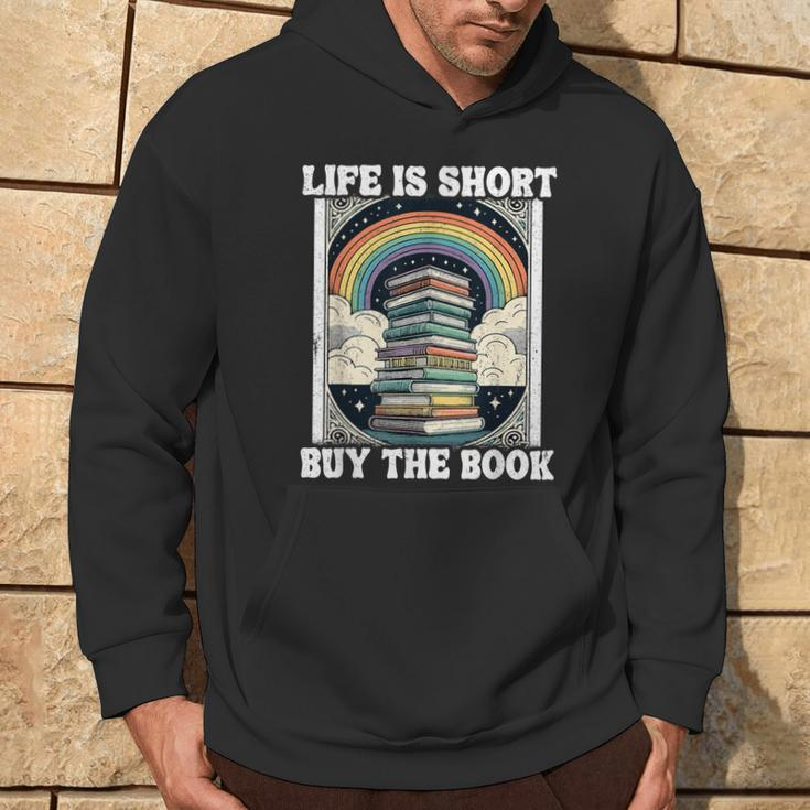 Das Leben Ist Kurz Aber Das Buch Bücher Lesen Hoodie Lebensstil