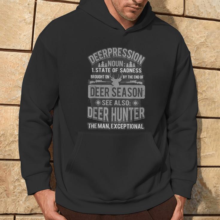 Deer Hunter Definition Quote Wild Game Hunting Fans Buck Hoodie Lifestyle