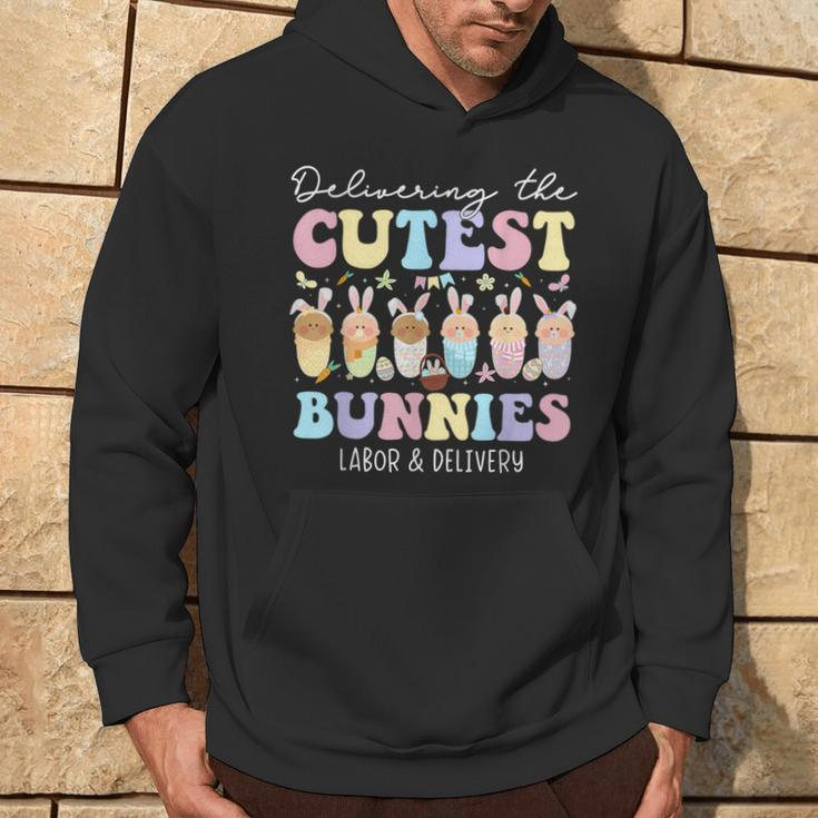 Delivering The Cutest Bunnies Easter Labor & Delivery Nurse Hoodie Lifestyle