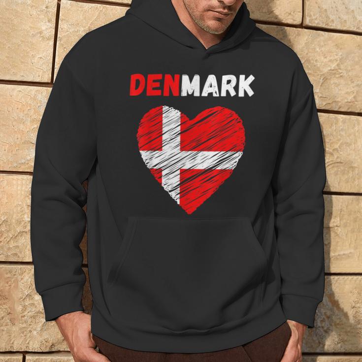 Denmark Flag Holiday Denmark Heart Danish Flag Hoodie Lebensstil